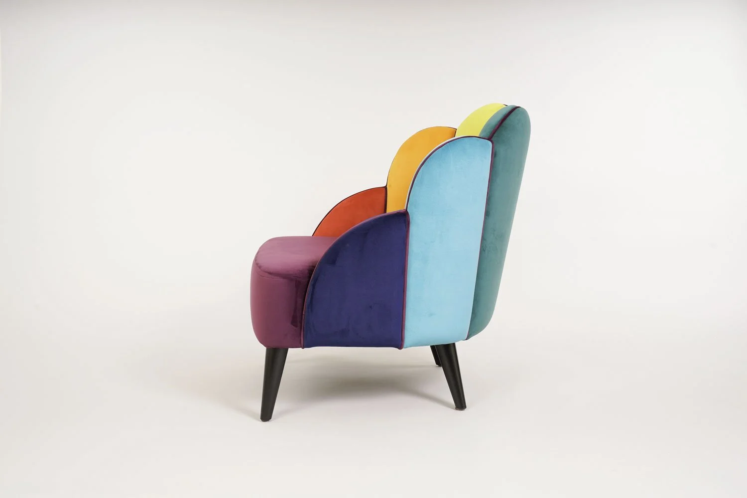 Cloud Arcobaleno — interior design, arredamento, BS Chairs, vista laterale
