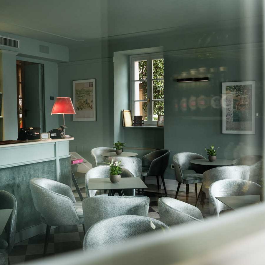 Vista sul lago al Park Hotel Italia, Cannero Riviera, Lago Maggiore.