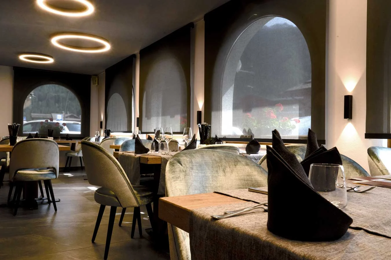 Hotel Eccher Mezzana Val di Sole Restaurant — Interior Design, Furniture, BS Chairs