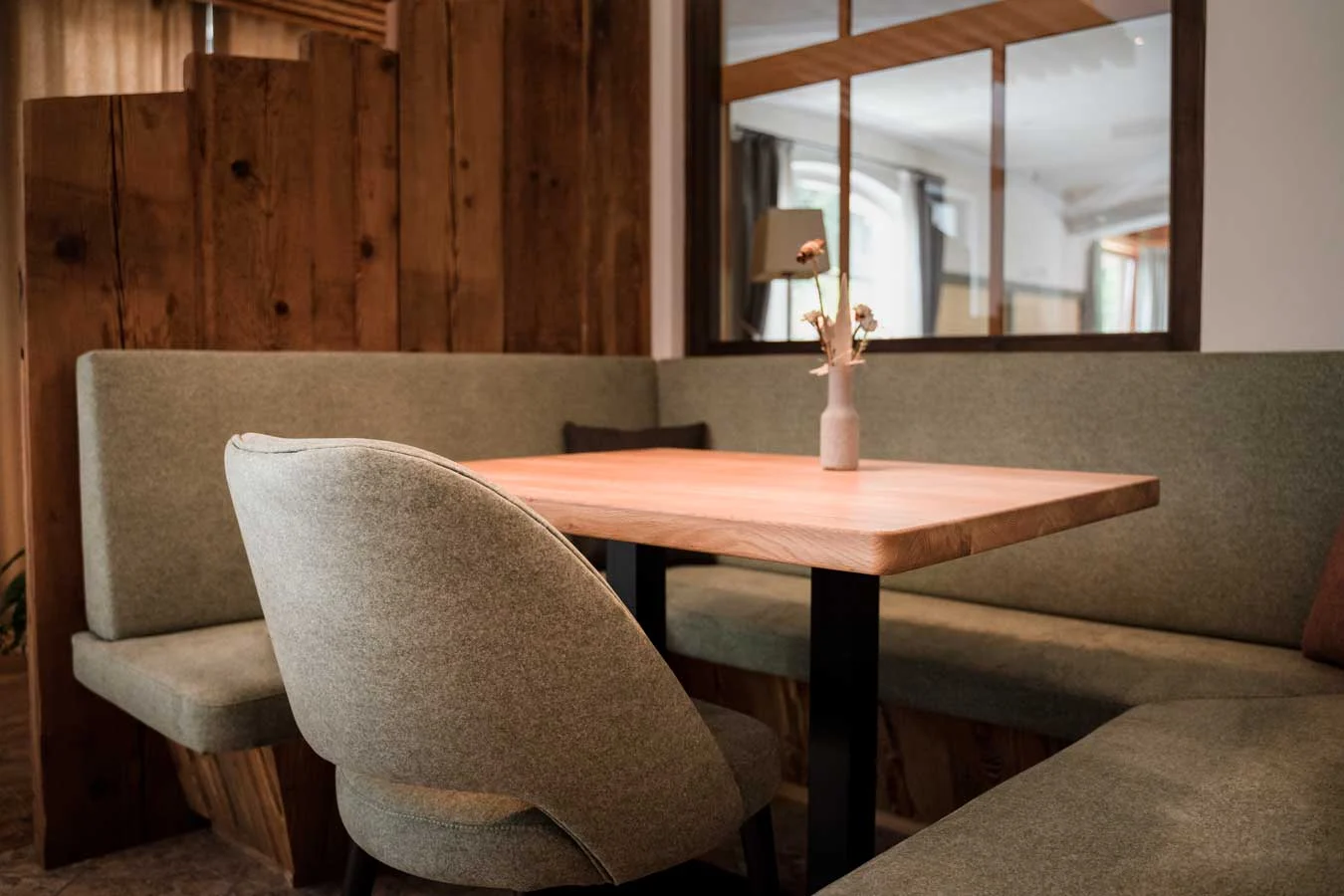 Hotel Erica Tesero restaurant hall — interior design, furniture, BS Chairs