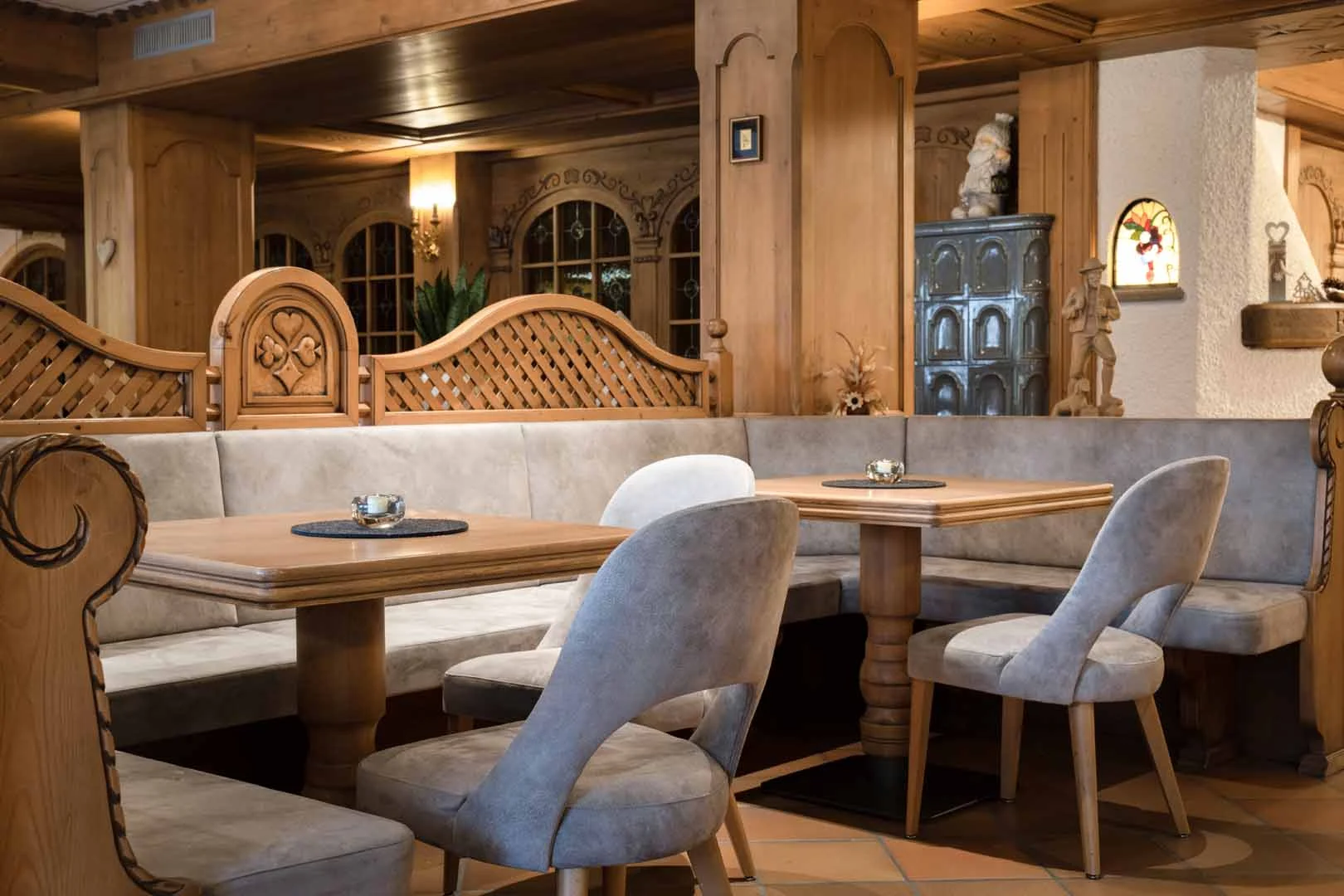 Rio Stava Family Resort Val di Fiemme Hotel Restaurant — Interior Design, Furniture, BS Chairs