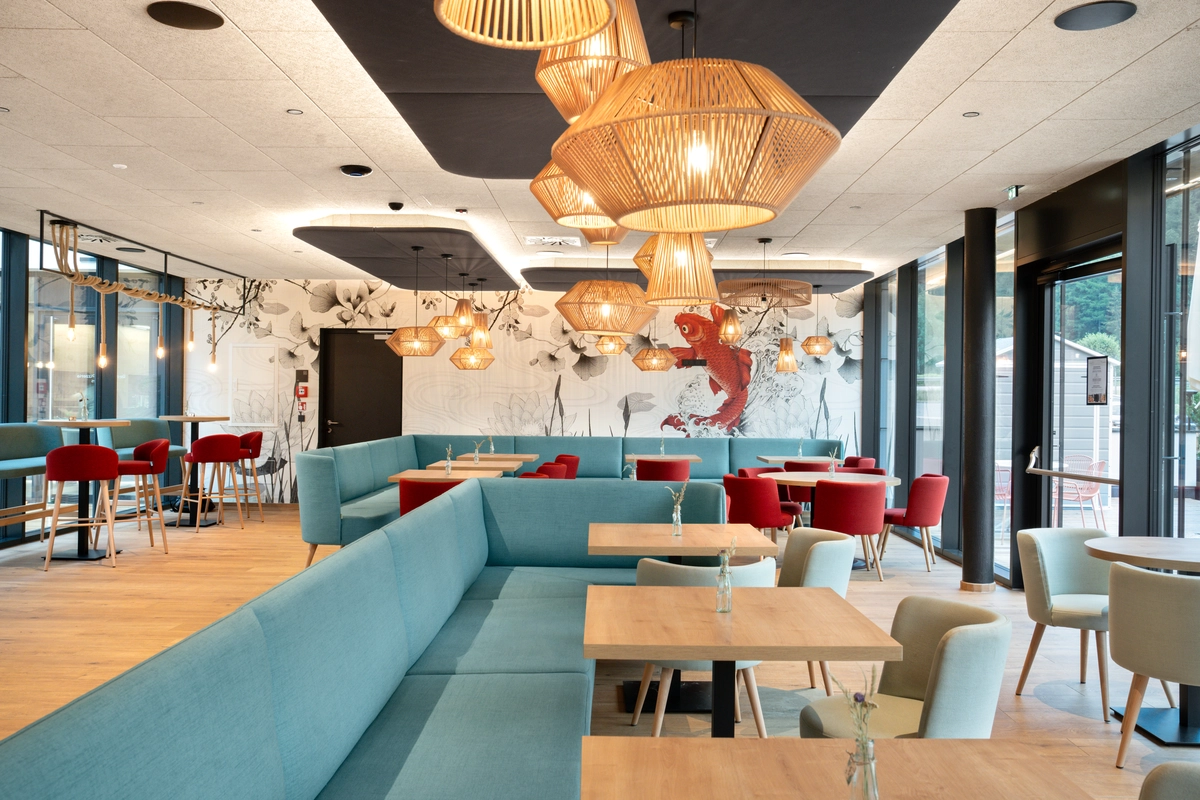 Erlebnisbad Curunes restaurant Italian design BS Chairs