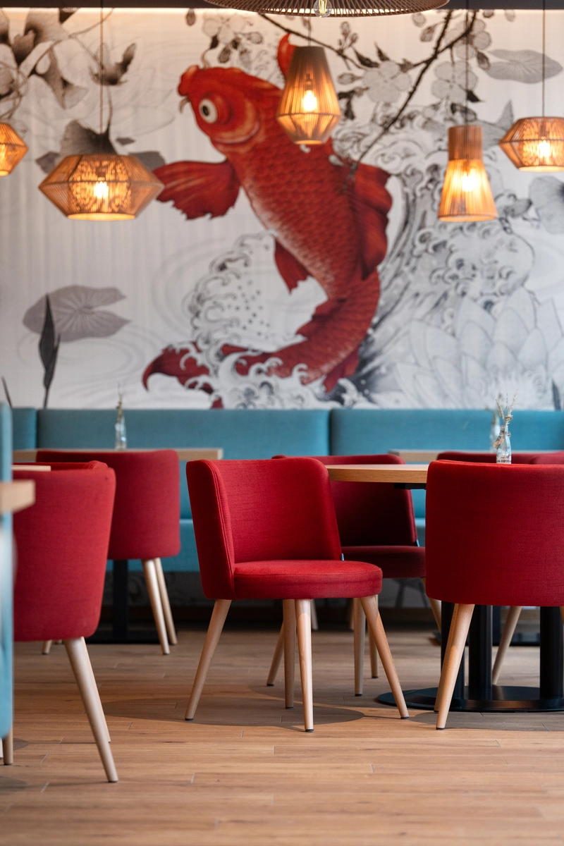 Erlebnisbad Curunes restaurant interior BS Chairs